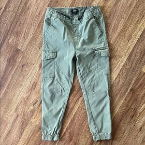 Relaxed Olive Cargo Jogger Pants for kids